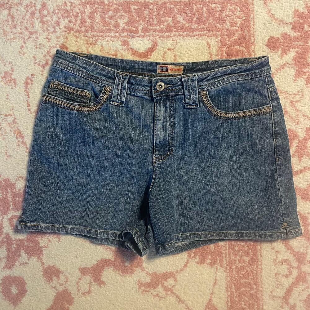 2000s Y2K Denim Indie Boho Embroidered Shorts‎ Faded Glory